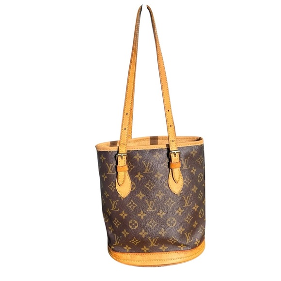 Authentic Louis Vuitton monogram, bucket, shoulder bag, PM SR0948 - Picture 3 of 15